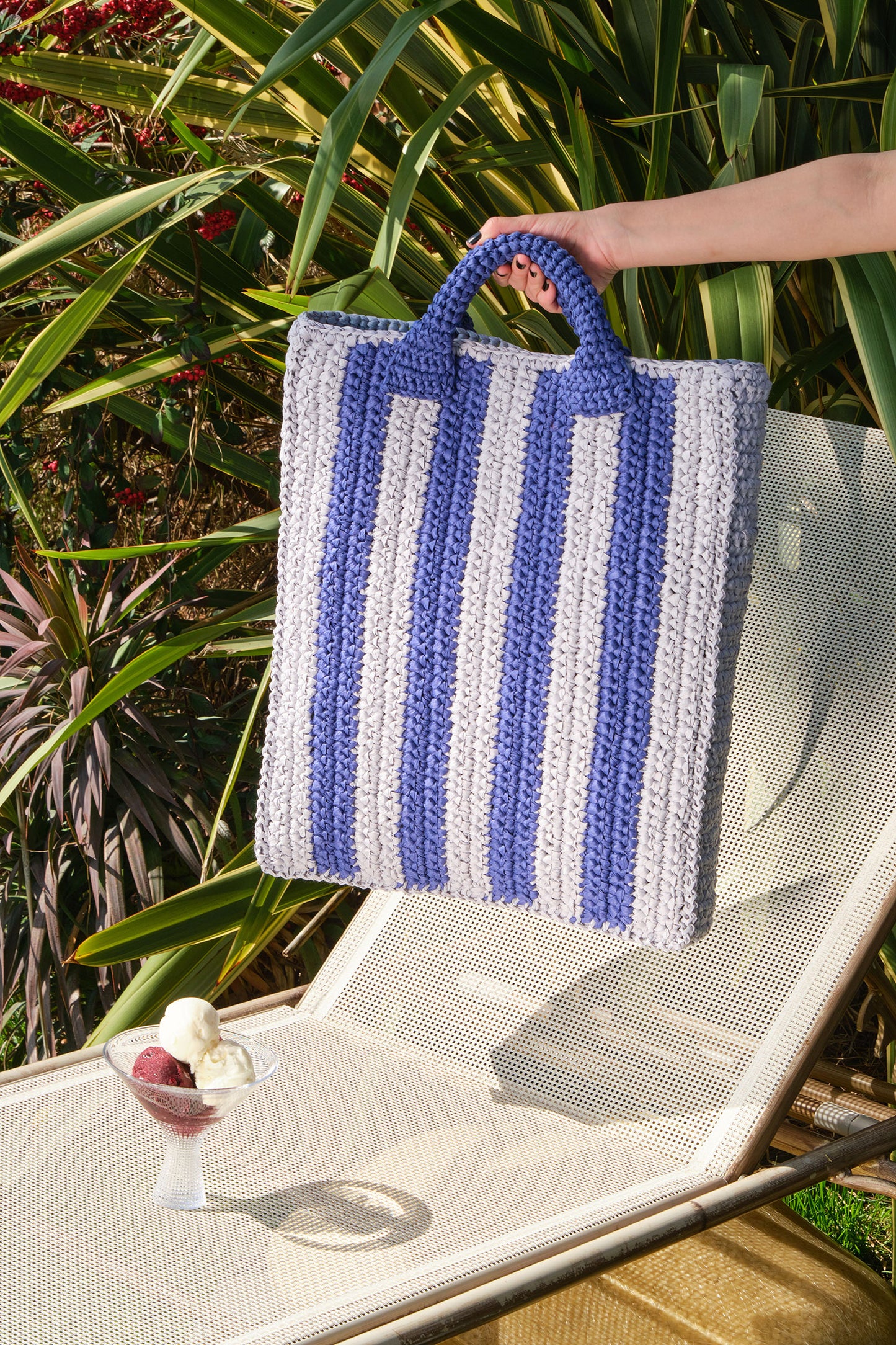 Stripy Grey/Blue