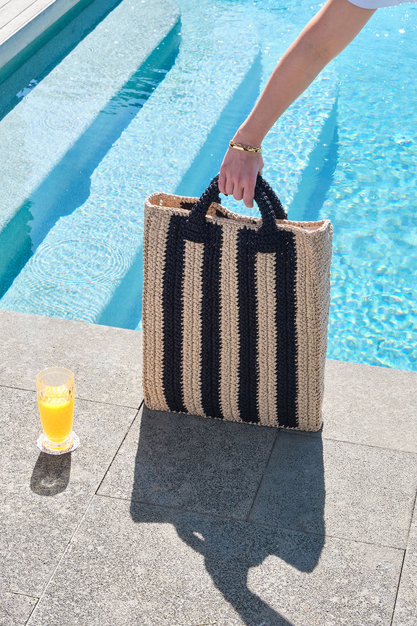 Stripy Beige/Black